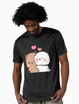 Dudu So In Love With Bubu Gift t shirt ‌kawaii‌ Panda Bear Cartoon Graphic tee Cute Y2K Clothes 100% cotton All size Tee S-6XL - Aliexpress - FashionsVida