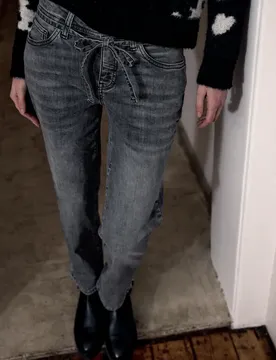 Street One Straight Leg Jeans female Grau