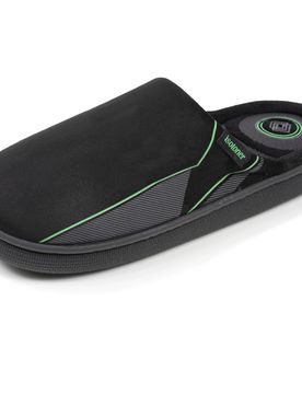 Chaussons mules BLOUP Noir imprimé vert noir 44