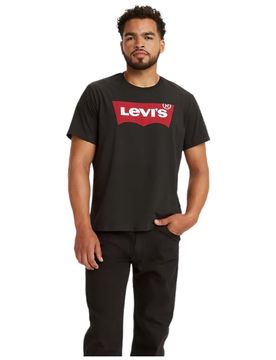 T-shirt nera logo grande 17783 0137
