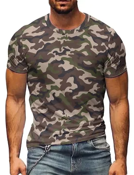 Men's Rock Style 3D Printed Short-Sleeve T-Shirt - Family Gathering, Printed Shirt, Loose Fit - Aliexpress - FashionsVida