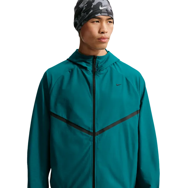 Tech Men Hoodies - Teal - Size S - Poly Woven - Teal - Size: Small - Nike - FashionsVida