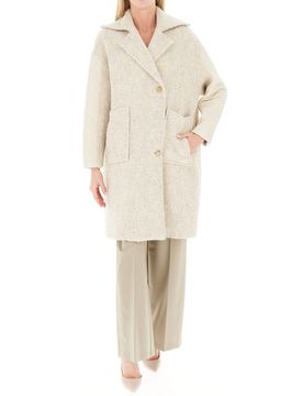 Cappotto monopetto AVORIO 38