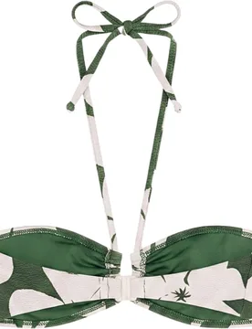 Top de bikini Halty Flores con estructura y foam extraíble - Robin Collection - FashionsVida