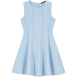 Vestido corto acampanado con lazos joya