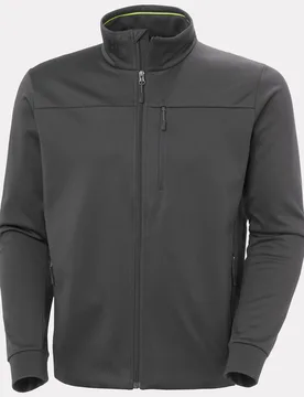 Men’s Crew Fleece Jacket Grey XL - Ebony Grey - Male - Helly Hansen - FashionsVida