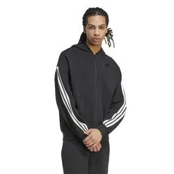 Felpa Con Zip Kit 3 Stripes Black / Off White 3XL