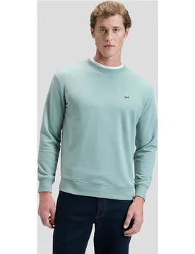 Sudadera lisa de hombre en azul claro - Lee - FashionsVida