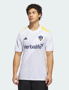 Maglia Home 24/25 LA Galaxy M White / Dark Blue - Adidas - FashionsVida