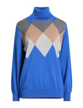 Rollkragenpullover Damen Blau 36 Damen