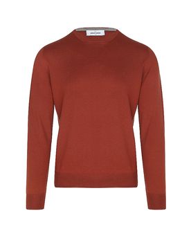 Pullover orange 48 herren