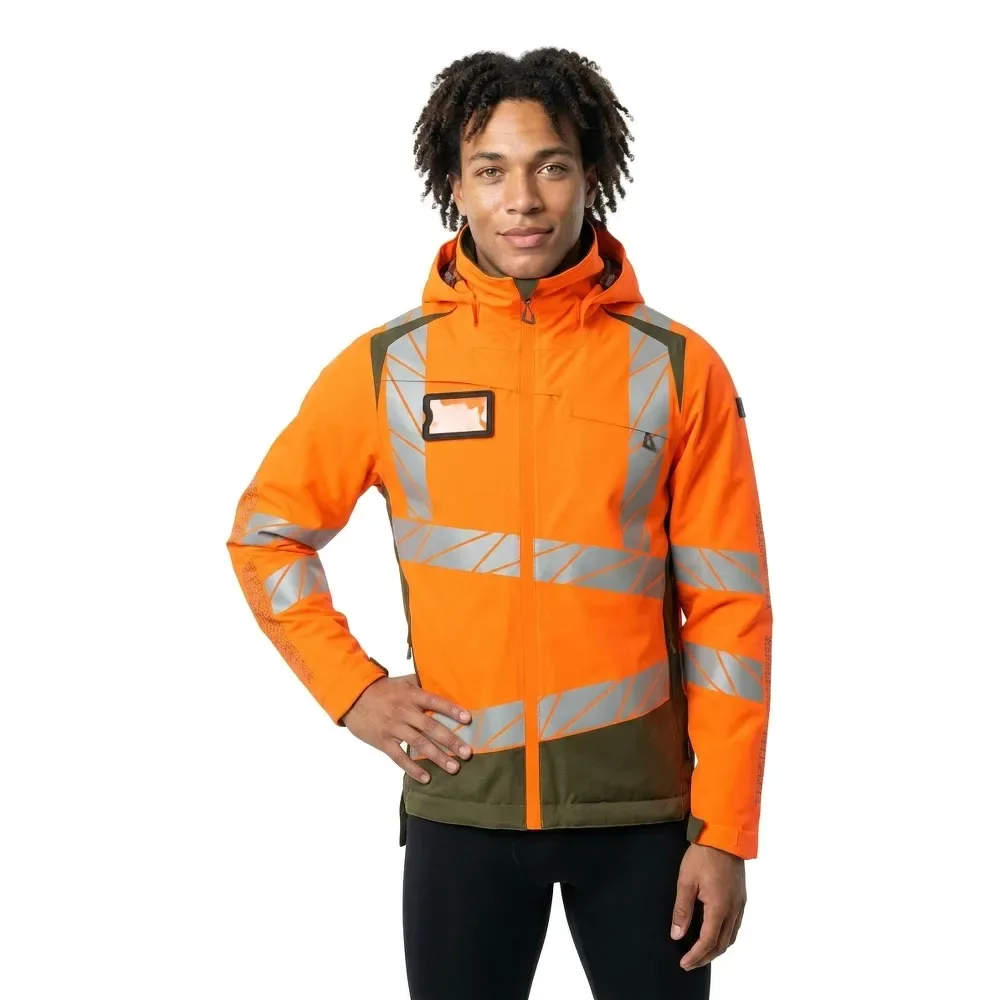 Veste D´hiver Accelerate Safe 19335 Hi-Vis Orange / Moss Green 3XL - MASCOT - FashionsVida