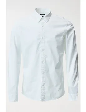 Camisa de hombre slim lisa manga larga - Salsa Jeans - FashionsVida