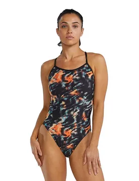 Durafast Elite Trinityfit Validus Swimsuit Orange / Aqua / Black 28 Women - TYR - FashionsVida