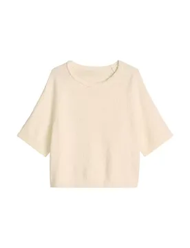 Knit Puovers, Shortseeve, Round femae