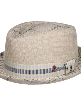 Ventico Pork Pie Cloth Hat by Alfonso DEste - oatmeal - Herren - Size: S (54-55 cm) - Alfonso D´Este - FashionsVida