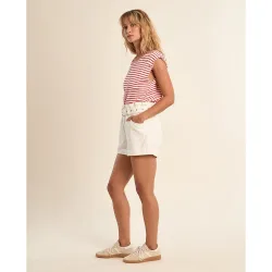 Short de mujer vaquero con cinturón