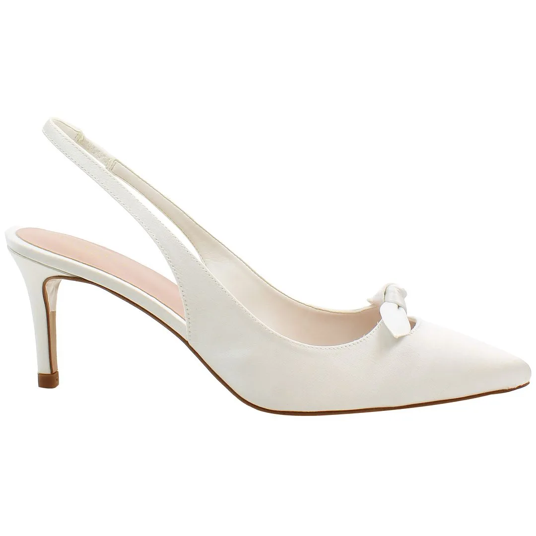 Tezzi Womens White Heels Leather - Size Uk 3 - Ted baker - FashionsVida