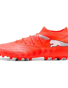 Chaussures De Football Future 9 Match Mg Red / White / Glowing Red / Black EU 44 - Puma - FashionsVida