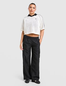 Womens Knitted Crochet Polo - Bianco, bianco bianco Donna taglia M