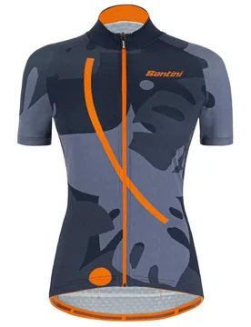 Maglia A Maniche Corte Giada Maui Nautical Blue - Santini - FashionsVida
