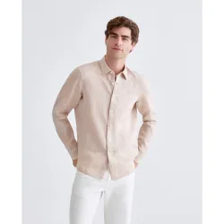 Camisa de hombre tejido lino