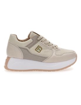 Sneakers Beige Con Platform 8412 39