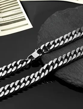 New Pure Titanium Mens Necklace Bracelet Double Weave Whip Chain 9.5mm/7mm Ultra Lightweight No Rust No Allergy Hip Hop Chains - Aliexpress - FashionsVida