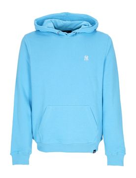 Felpa Leggera Cappuccio Uomo Mlb Emb Helix Base Runner Hoodie Neyyan Light Blue