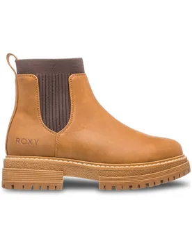 Bottines en cuir - Jeyna Brown Chocolate en Cuir - Taille 8 US - Marron - Roxy - FashionsVida