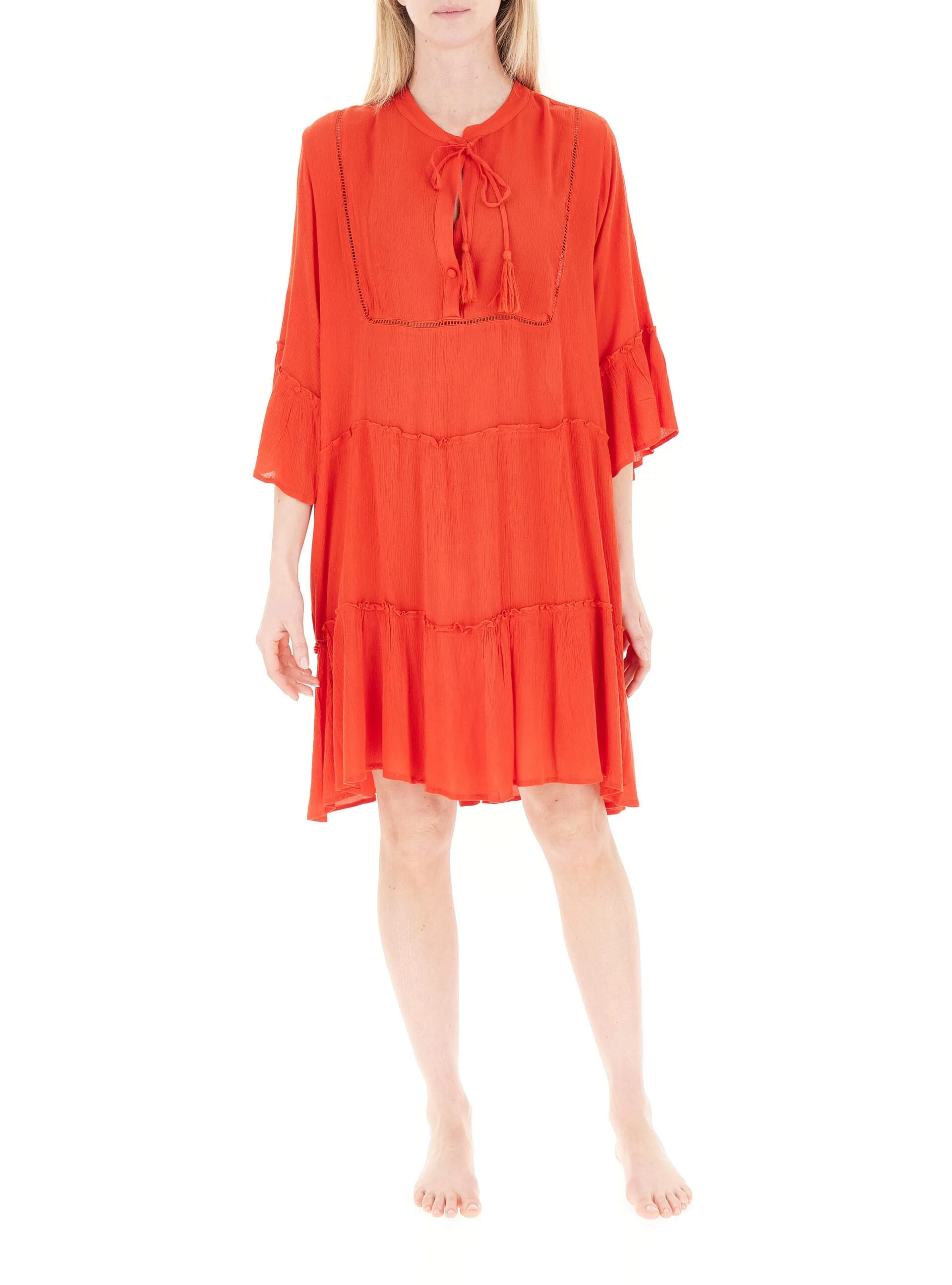 Copricostume caftano ROSSO L - I CAFTANI DI ROBY ZU - FashionsVida