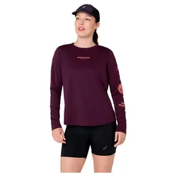 Fujitrail Logo Long Sleeve T-shirt Dark Aubergine XL Women