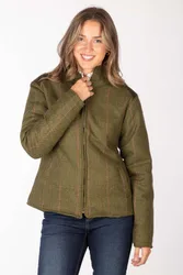 Haworth Womens Padded Tweed Jacket - - Size: 14