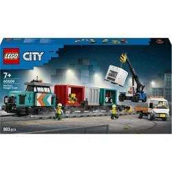 Juego de construcción Tren de Mercancías del Puerto con Grúa y Camión City Trains - 60509