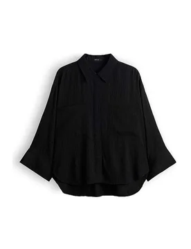 Hemdbluse FORNA schwarz 40 damen - Opus - FashionsVida