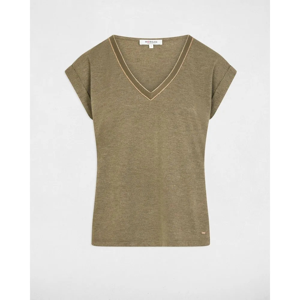 Camiseta de mujer de manga corta - Morgan - FashionsVida