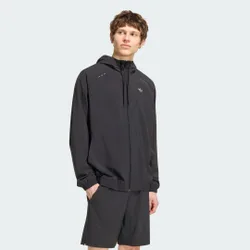 TRACK TOP TECH TREFOIL ESSENTIALS HOODED FULL ZIP XL Black