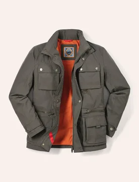 Klepper Aquastop Traveller Jacke2.0, normale Größen#untersetzte Größen, Farbe Grün, 48, wasser- und winddicht 8 Außen- und 4 Innentaschen Herren - Walbusch - FashionsVida