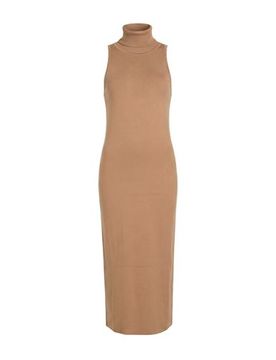 Vestido midi Mujer Camel 38,40 Mujer