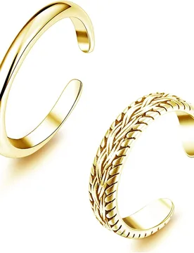 PCS Stainless Steel Toe Ring for Women Girls Retro Vintage Design Adjustable Ring Set Summer Beach Jewelry - Aliexpress - FashionsVida