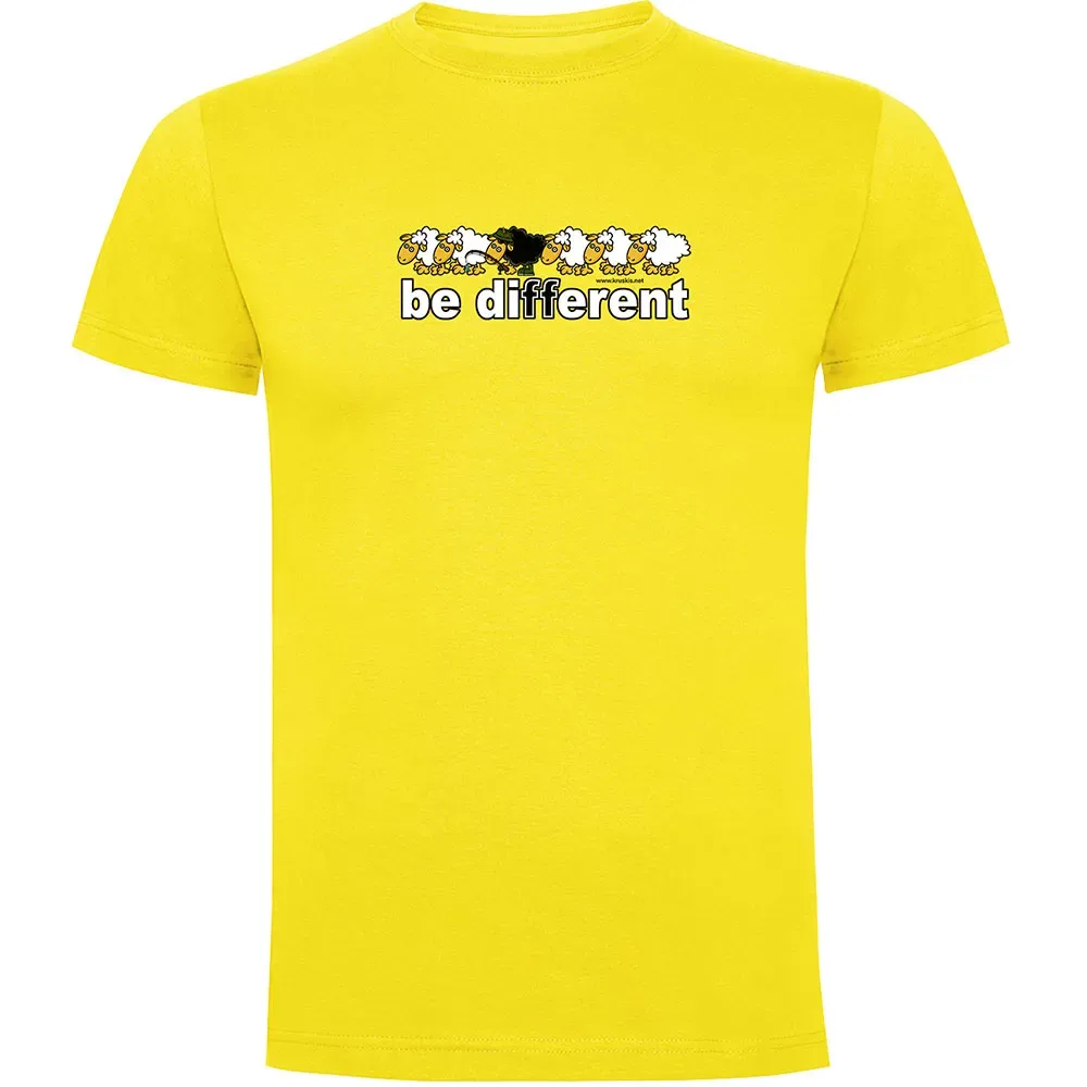 Be Different Fish Short Sleeve T-shirt Yellow XL Men - Kruskis - FashionsVida
