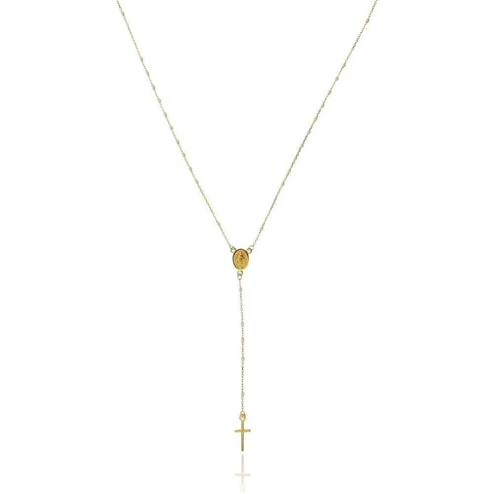 Collar Rosario de oro con esmalte - El Corte Inglés - FashionsVida