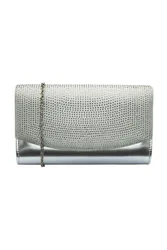 Ardee' Clutch Bag - Silver - Size: One Size