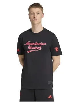 T-shirt à Manches Courtes Manchester United Us Pack Black M - Adidas - FashionsVida