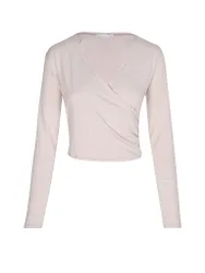 Veste de yoga cache-cœurs crème L