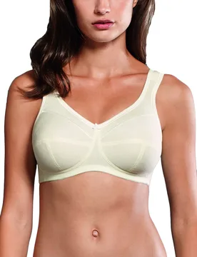 Womens Jana Support Bra - White Cotton - Size 36f - Anita - FashionsVida