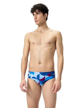 Cm Allover Swimming Brief Punch Blue / Cerulean Blue / Magenta Haze UK 28 Men - Speedo - FashionsVida