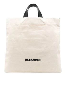 Jil Sander Borsa in cotone con logo