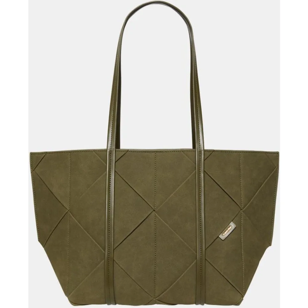 Bolso shopper de acabado trenzado en ante - Calvin Klein - FashionsVida