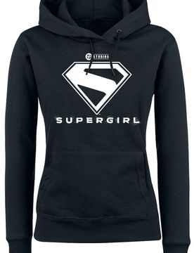 DC Comics Kapuzenpullover - White Logo - S bis XL - für Damen - Größe S - schwarz - EMP exklusives Merchandise! - Frauen - female